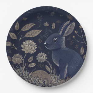 Prato De Papel Rabbit Whimsical