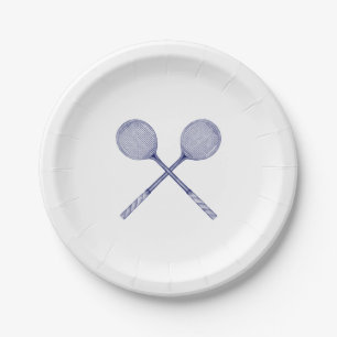 Prato De Papel Racquet de Squash Cruzados Azul