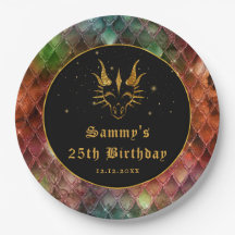 Rainbow Dragon Escala Dourada Faux Glitter Anivers