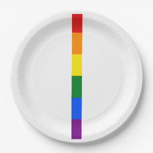Prato De Papel Rainbow Pride