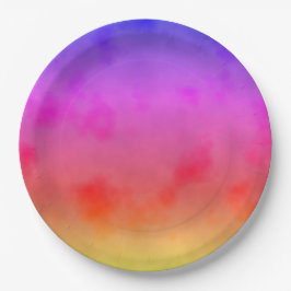 Prato De Papel Rainbow Vapor