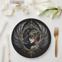 Prato De Papel Rainha da Sombra – Emblema do Espírito Pantera.
