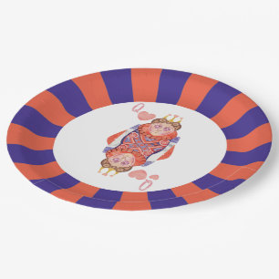 Prato De Papel Rainha dos Corações