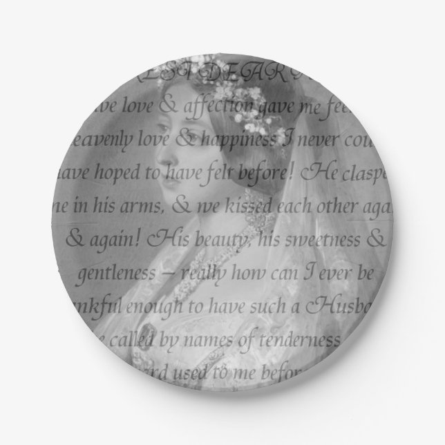 Prato De Papel Rainha Victoria Cote (Frente)