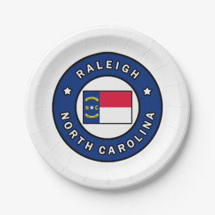 Prato De Papel Raleigh Carolina do Norte
