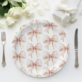 Prato De Papel Rapariga de Chá de fraldas de Padrão de Arco Doura