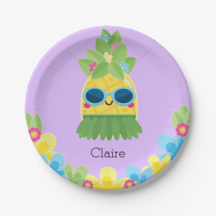 Prato De Papel Raparigas Pineapple Personalizadas Ms Onetiful Fir