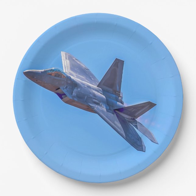 Prato De Papel Raptor Martin F-22A Lockheed (Frente)