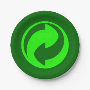 Prato De Papel Reciclar Verde