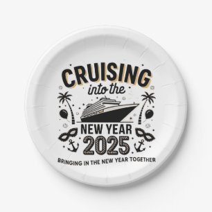 Prato De Papel Recordações do Fazer Cruising 2025 Juntos Família