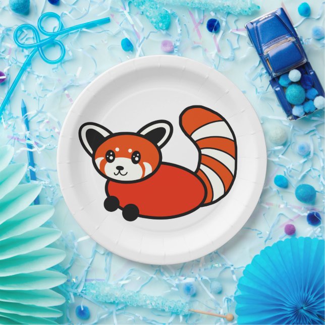 Prato De Papel Red Panda (Festa)