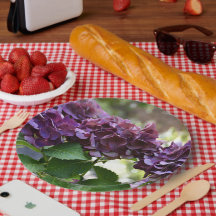 Red Violet Hydrangea Blooms Floral