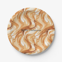 Prato De Papel Redemoinhos de Natal de Caramelo Caramelo