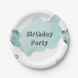 Prato de papel redondo de 17,78 cm