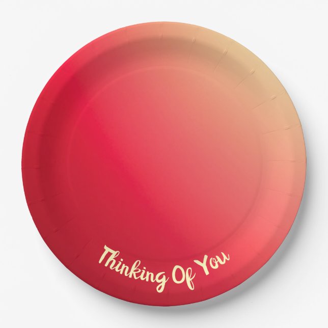 Prato De Papel Reds Rosa E Amarelo (Frente)