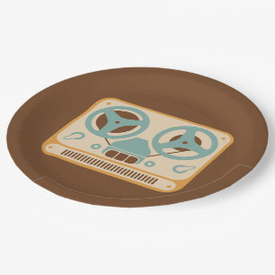 Prato De Papel Reel para Design analógico do gravador de fita da