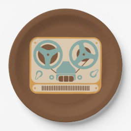 Prato De Papel Reel para Design analógico do gravador de fita da