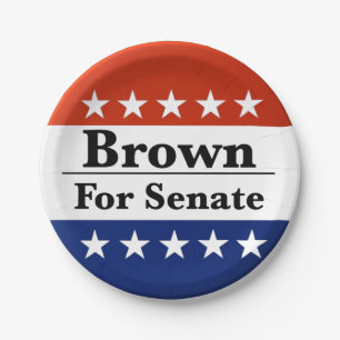 Prato De Papel Reeleita Sherrod Brown para o Senado dos EUA 2024