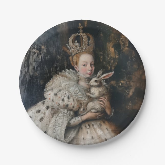 Prato De Papel Regina - Placas de Papel Redondas (Frente)