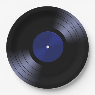 Prato De Papel Registro de vinilo dos anos 70