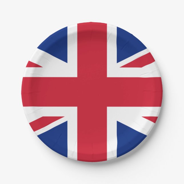 Prato De Papel Reino Unido (bandeira britânica) (bandeira da Uniã (Frente)
