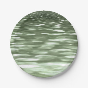 Prato De Papel Resumo #3: Desfoque verde oliva