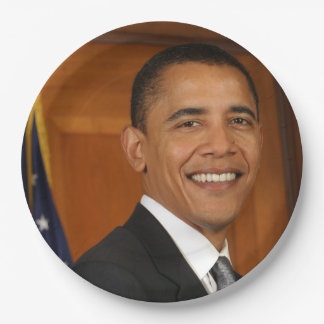 Prato De Papel Retrato Oficial Barack Obama