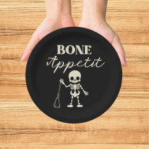  Retro Bone Apetite Halloween Assustador