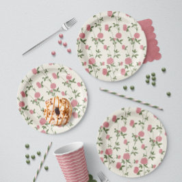 Prato De Papel Retro Botanical Meadow Clover | Vintage Archive