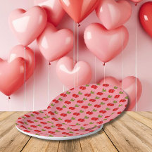 Retro Cherry Berry primeiro aniversario vermelho e