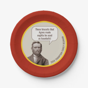 Prato De Papel Reunião Familiar  Fotografia antiga engraçada pe