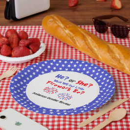 Prato De Papel Revelação de Gênero Americano de Bomba