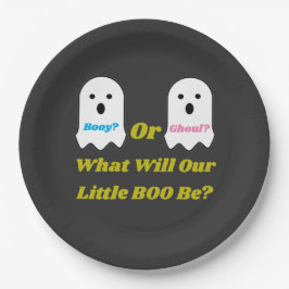 Prato De Papel Revolução do gênero no Booy ou no Ghoul Halloween