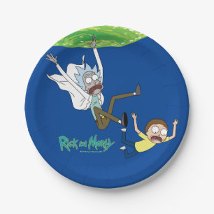 Prato De Papel RICK E MORTY™ Saída Do Portal