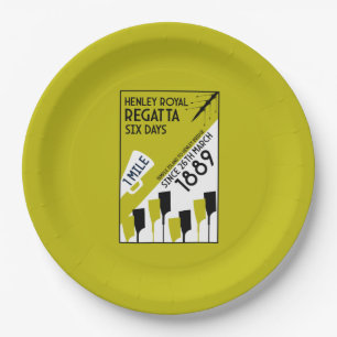 Prato De Papel Rio Thames Regatta - Estilo Retro Vintage Retro Re