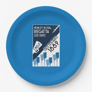 Prato De Papel Rio Thames Regatta - Estilo Retro Vintage Retro Re