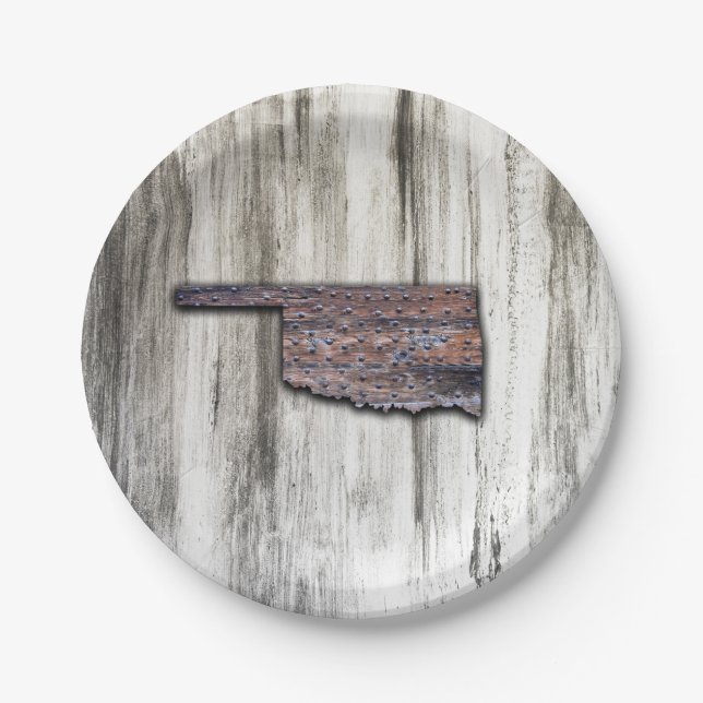 Prato De Papel Rivets de Oklahoma (Frente)