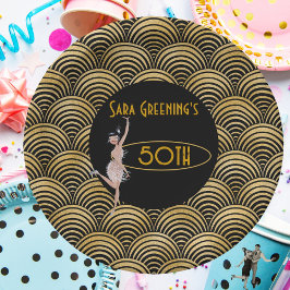 Prato De Papel Roaring 20's Flapper Twenties Excelente Gatsby 192