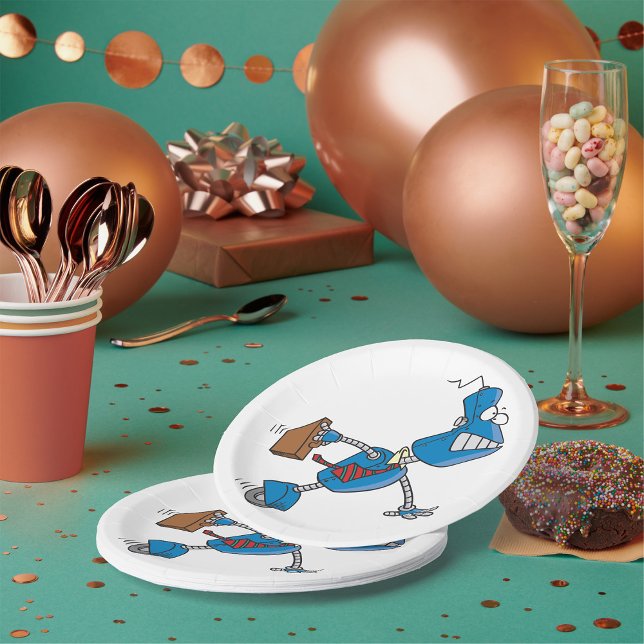 Prato De Papel Robot Business Executive (Criador carregado)