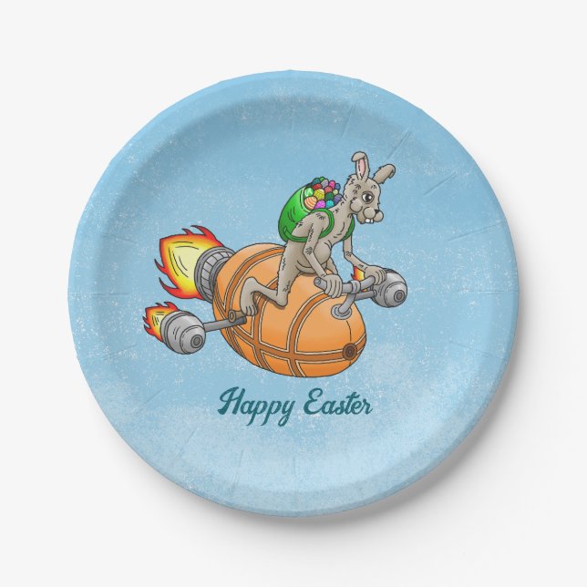 Prato De Papel Rocket Bunny (Frente)