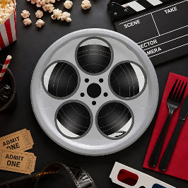 Prato De Papel Rolo de Filme de Cinema em Casa