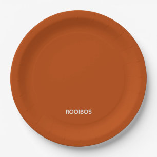 Prato De Papel Rooibos - cor vermelha castanho