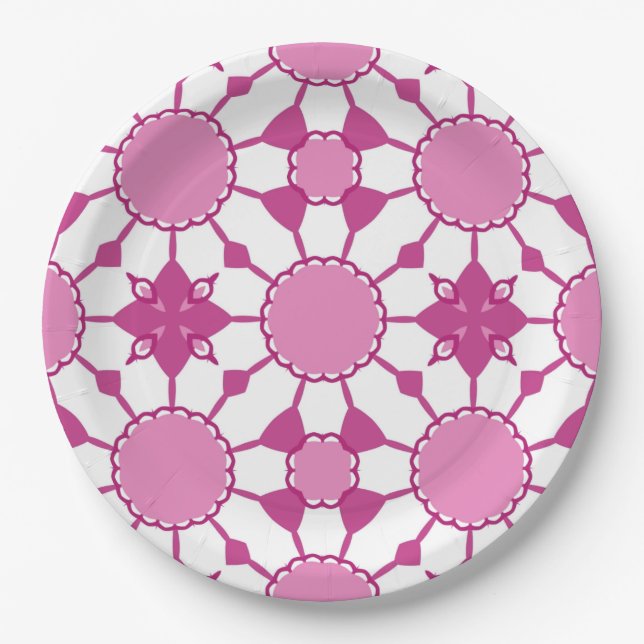 Prato De Papel Rosa 1 de 4 (Frente)
