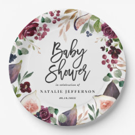 Prato De Papel Rosa, burgata, + cor d'água fig floral e script