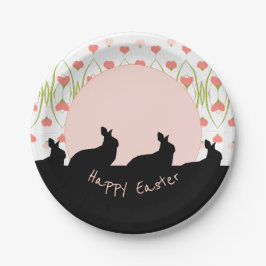 Prato De Papel Rosa E Branco