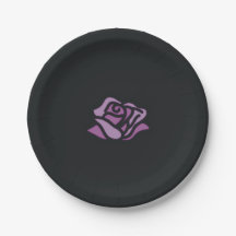 Rosa Roxa e Preta Princesa de Aniversário