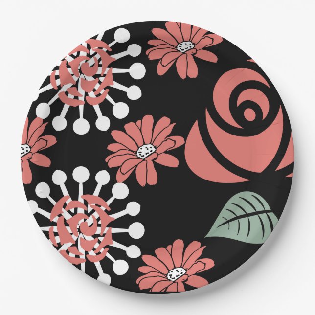 Prato De Papel Rosacoaster Florah Plate (Frente)