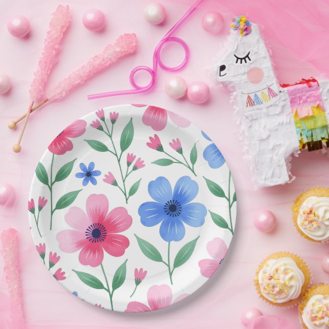 Prato De Papel  Rosewater Bloom Delight (Festa)