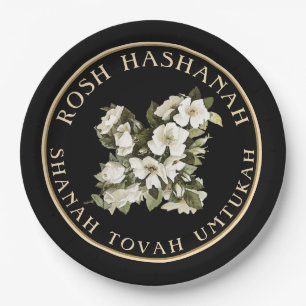 Prato De Papel Rosh Hashanah, Jeways de Ano Novo Shanah Tovah
