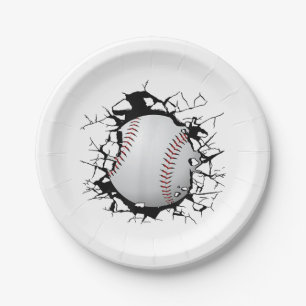 Prato De Papel Roupa de beisebol - Baseball